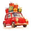 © Rawpixel.com - Festive car with holiday gifts