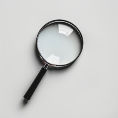 Poster - Magnifying glass on white background