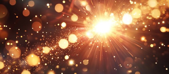 Wall Mural - Sparkling Golden Light