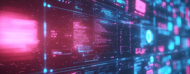 ai digital e-commerce creative background pastel futuristic digital interface design