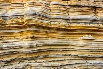 Wall Mural - Close-up of layered rock formations showcasing nature textures