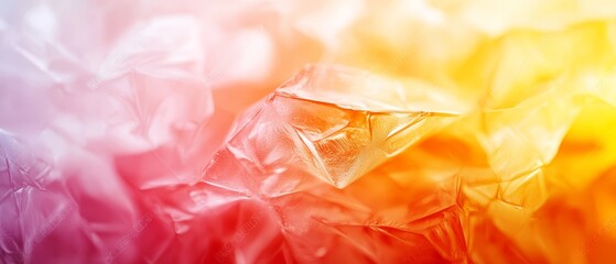 Poster - clear multicolored cubes contrasted by a softly blurred duplicate