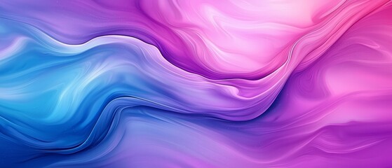 Wall Mural -  A tight shot of a purple-blue backdrop featuring a pink-blue spiral on its left side