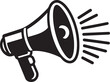 © Mohaiminul - silhouette of megaphone loudspeaker icon vector illustration