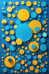 Wall Mural - abstract background with circles