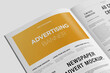 © Khaled - Newspaper Advertising Magazine Brochure Mockup 3D Rendering