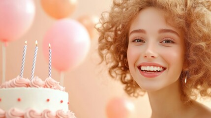 Canvas Print - A group of friends laughing and celebrating a birthday with a cake and gifts.