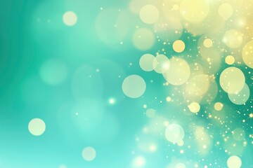 blurred green background with abstract light spots