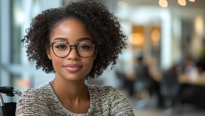 Poster - Confident Woman in Glasses