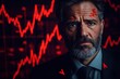 © ZpongXED - Serious businessman reflects on market trends with a worried expression, showcasing the challenges of economic fluctuations.
