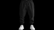 © Nicholas - Black Jogging Pants isolated on Transparent Background PNG