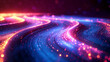 © Nazlykhan - Abstract background of waves in trendy colors