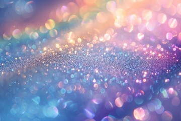 Wall Mural - Light texture glitter backgrounds rainbow.