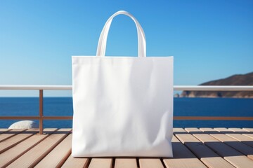 Poster - Bag outdoors handbag white.