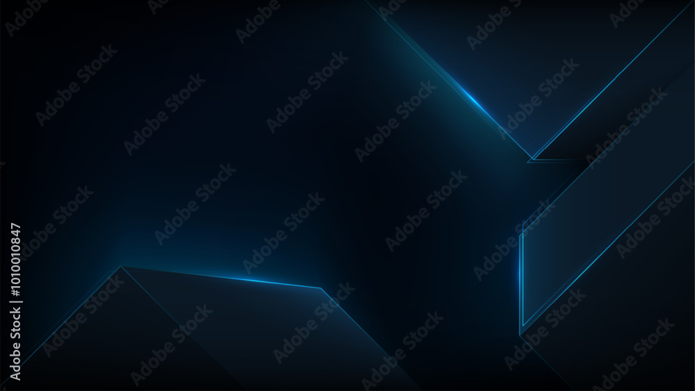 blue abstract polygon elegant background vector illustration.digital ...