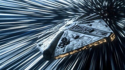 millennium falcon in hyperspace