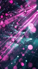 Wall Mural - lights, lightshow, nightclub, black and pink