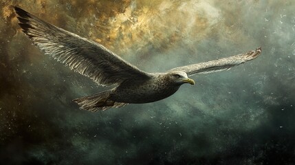 Poster - Seagull in Flight: A Stunning Bird Photography