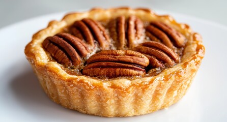 Canvas Print - Delicious pecan pie with caramelized topping