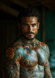 © Silver_Fox_305 - Ripped sexy dude with full body tattoos