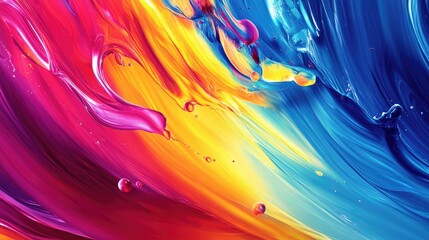 Liquid abstracts swirling in vibrant motion