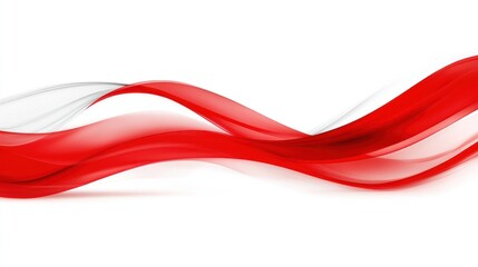 Abstract red and white wave design for artistic or graphic use.