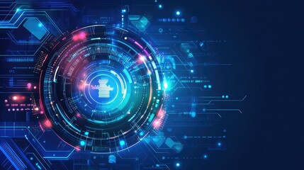 Fototapete - Technological abstract concept backgrounds