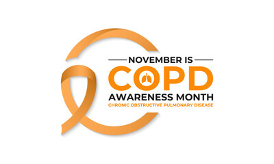 Wall Mural - COPD Awareness Month is observed every year on November. This Month Dedicated to COPD Awareness and Support