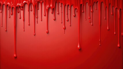 Sticker - Red paint dripping background fill , texture, abstract, liquid, vibrant, artistic, design, backdrop, colorful