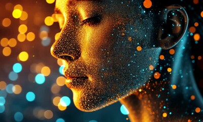 Wall Mural - AI Technology for Big Data Analysis