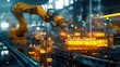© busro - Modern Glass Manufacturing Facility with Automated Production Lines and Robotic Arms