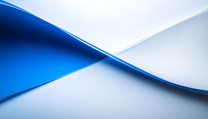 Poster - White and Blue Colors Background