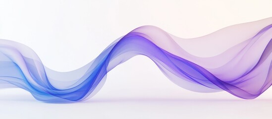 Sticker - Abstract Purple and Blue Flowing Wave