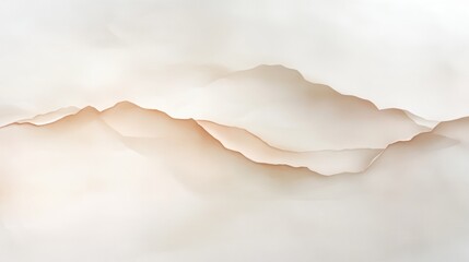 Wall Mural - a white background with a mountain range in the foreground