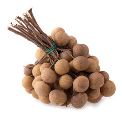 Poster - fresh longan isolated on a white background