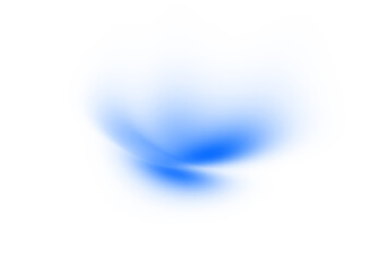 Fototapete - Modern abstract glowing wave transparent background. Dynamic blue flowing wave lines design element