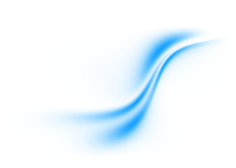 Fototapete - Abstract blue gradient wave transparent background. Dynamic blue flowing wave lines design element