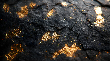 Black and Gold Abstract Texture Background