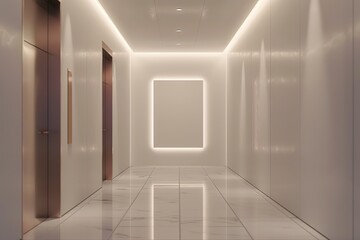 Canvas Print - Modern Hallway Interior Design