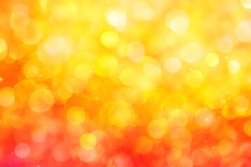 Poster - Abstract Yellow Orange Bokeh Background