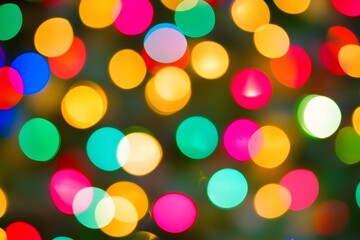 Poster - Abstract Colorful Bokeh Lights Background