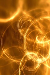 Poster - Abstract Golden Light Swirls Background