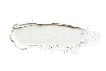 Fototapete - A textured white paint stroke on a black background, perfect for artistic designs and illustrations.