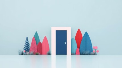 Wall Mural - a login screen design with social media login options for quick and easy access, enhancing user conv