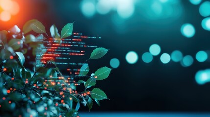 Wall Mural - a close up shot of a computer screen displaying code and algorithms used in machine learning, highli