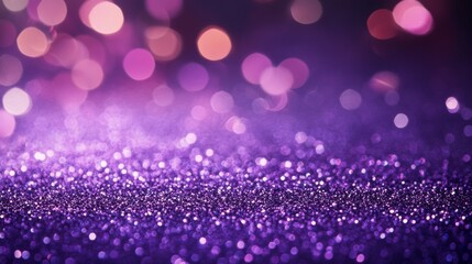 Poster - Purple Bokeh Sparkle Background