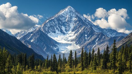 Wall Mural - Majestic Mountain Landscape