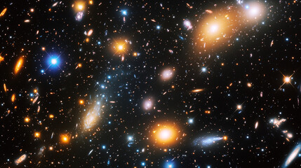Wall Mural - the cosmos filled with countless stars