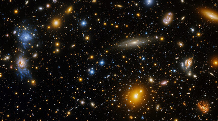Wall Mural - the cosmos filled with countless stars