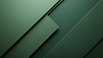 Poster - Abstract Green Geometric Texture